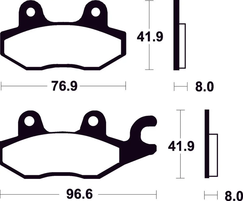 Pastillas de freno Tecnium Scooter orgánicas ME138