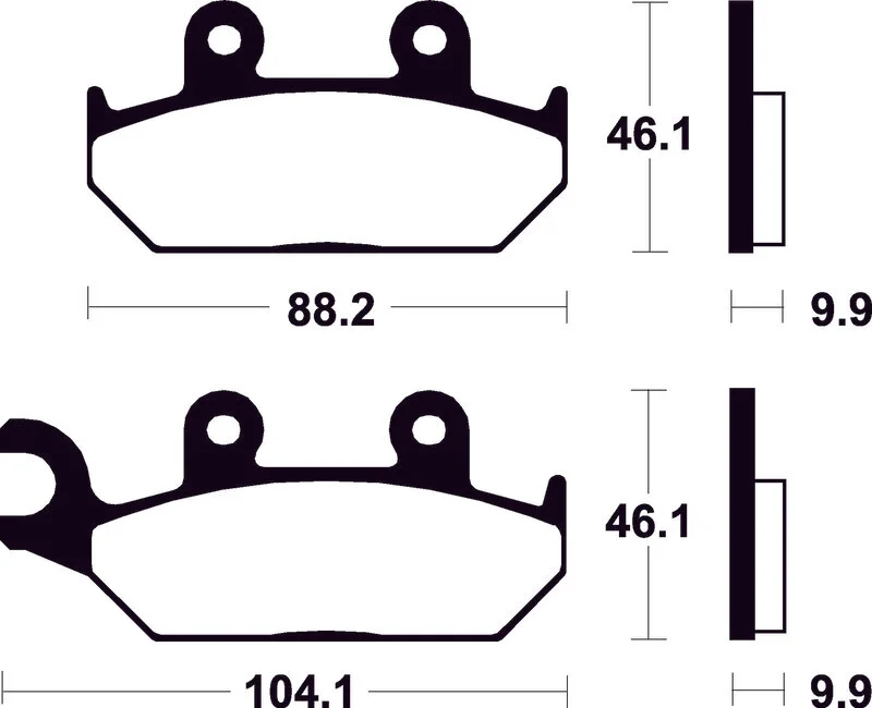 Pastillas de freno Tecnium Scooter orgánicas ME150
