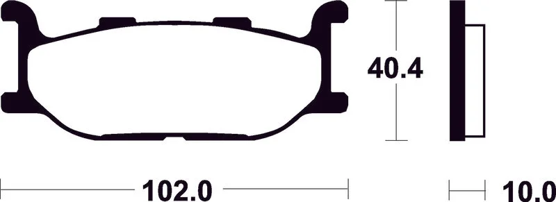 Pastillas de freno Tecnium Scooter orgánicas ME163