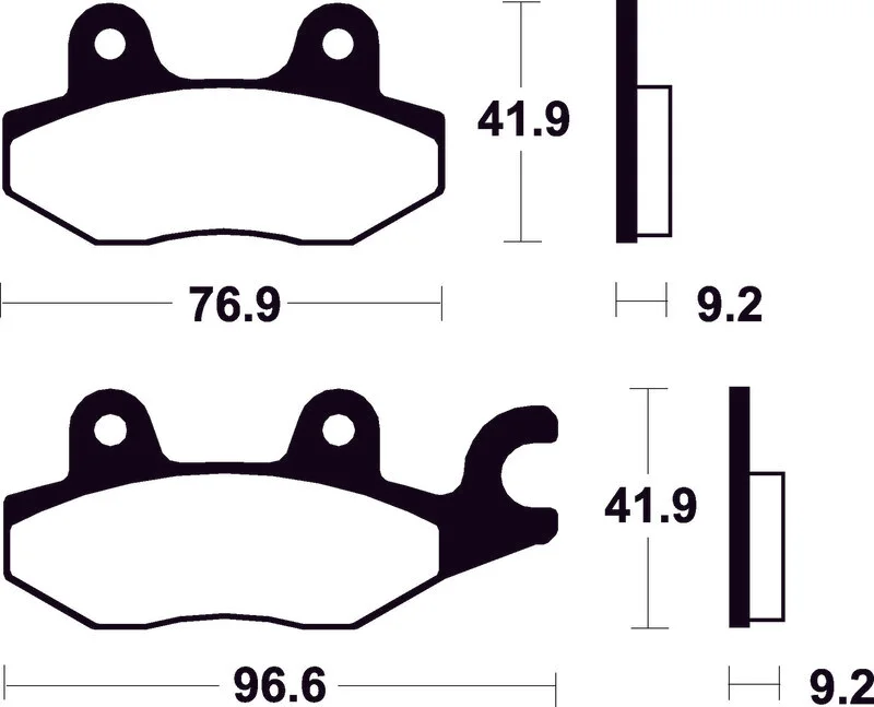Pastillas de freno Tecnium Scooter orgánicas ME188