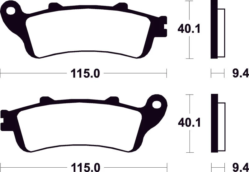 Pastillas de freno Tecnium Scooter orgánicas ME222