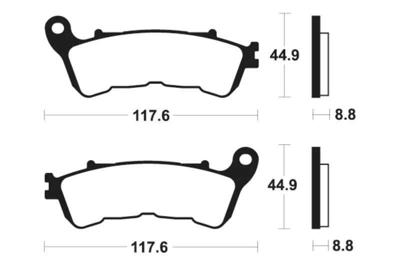 Pastillas de freno Tecnium MSS328 Sinterizadas