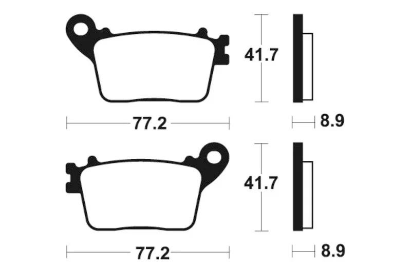 Pastillas de freno Tecnium MR334 Sinterizadas