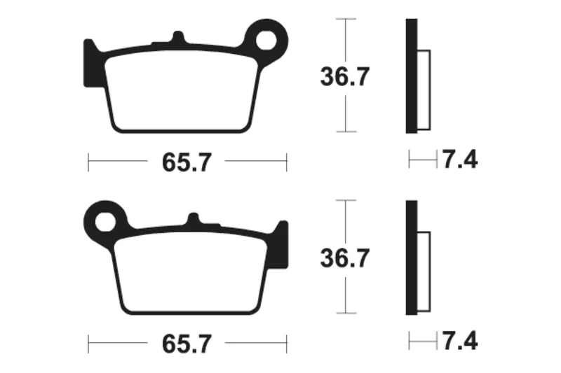 Pastillas de freno Tecnium Scooter orgánicas ME361