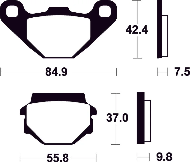 Pastillas de freno Tecnium Scooter orgánicas ME46