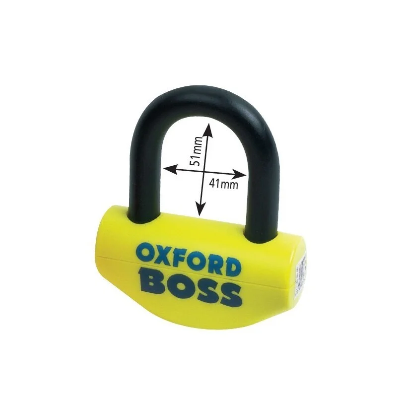 Candado de disco universal Boss Oxford OF39  - Certificado Sold Secure Gold / FG SBSC
