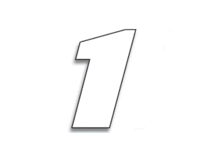 Numeros de carrera blanco - Pack de 3 uds BLACKBIRD PVC 5049/10/1