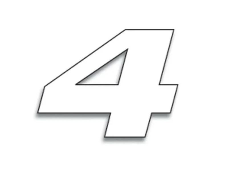 Numeros de carrera blanco - Pack de 3 uds BLACKBIRD PVC 5049/10/4