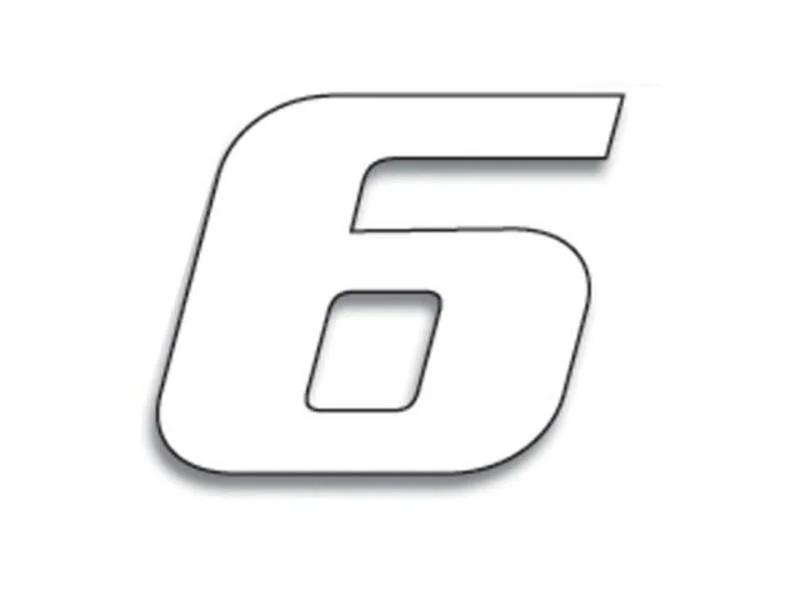 Numeros de carrera blanco - Pack de 3 uds BLACKBIRD PVC 5049/10/6