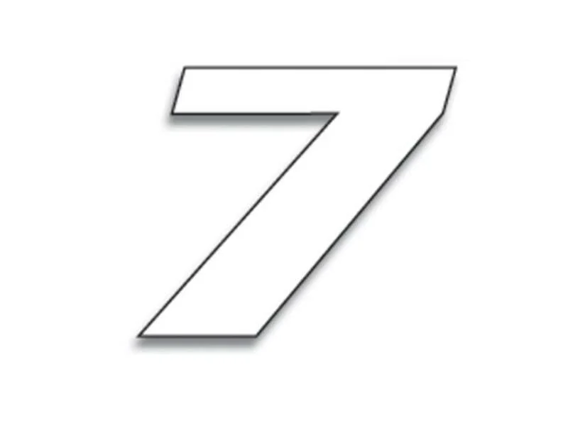 Numeros de carrera blanco - Pack de 3 uds BLACKBIRD PVC 5049/10/7