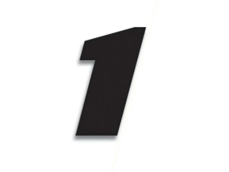 Numeros de carrera negro - Pack de 3 Uds BLACKBIRD PVC 5049/20/1