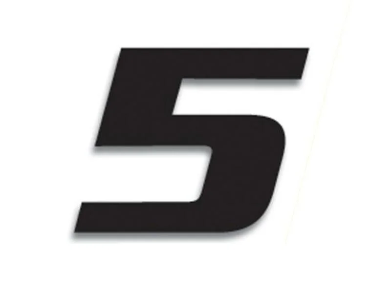 Numeros de carrera negro - Pack de 3 Uds BLACKBIRD PVC 5049/20/5