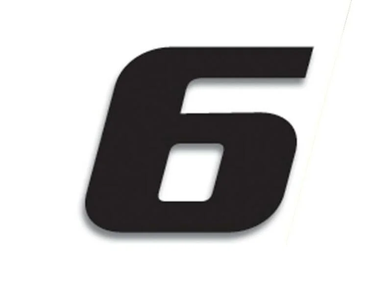 Numeros de carrera negro - Pack de 3 Uds BLACKBIRD PVC 5049/20/6