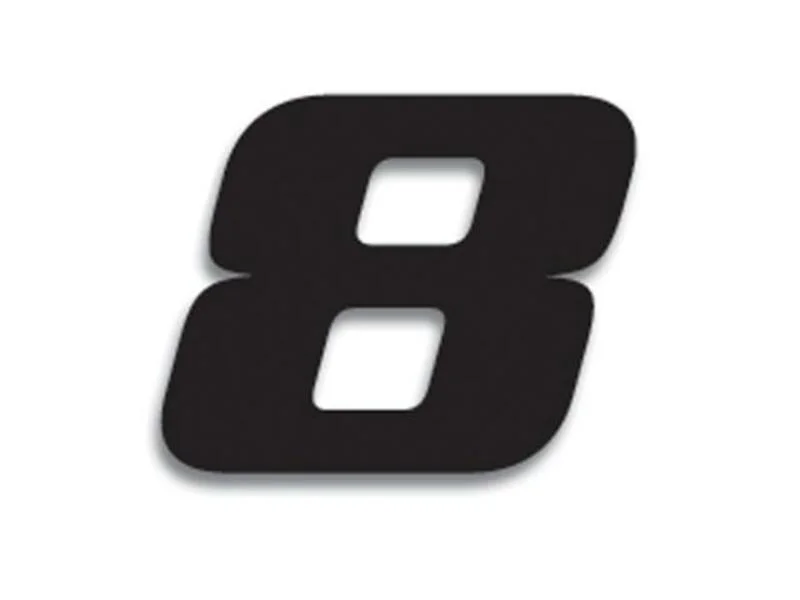 Numeros de carrera negro - Pack de 3 Uds BLACKBIRD PVC 5049/20/8