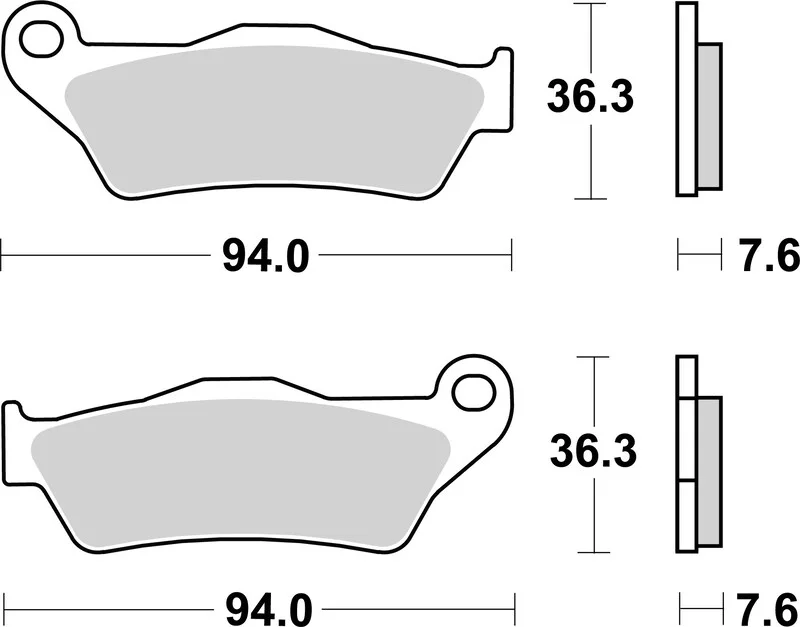 Pastillas Brembo organico 07BB04CC