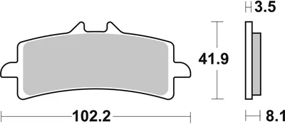 Pastillas de freno sinterizadas racing BREMBO 07BB37SR