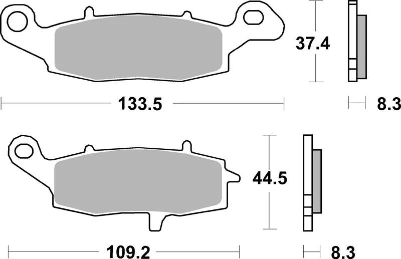 Pastillas de freno sinterizadas racing BREMBO 07KA19SR