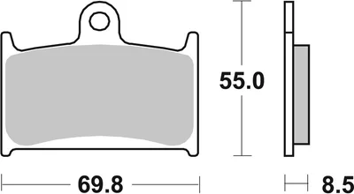Pastillas de freno sinterizadas racing BREMBO 07SU14SR
