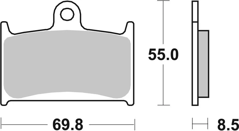 Pastillas de freno sinterizadas racing BREMBO 07SU14SR