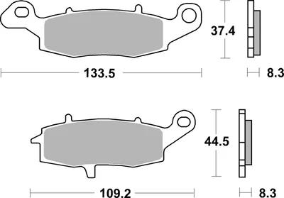 Pastillas de freno sinterizadas racing BREMBO 07KA18SR
