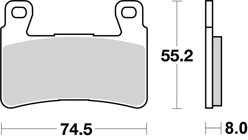 Pastillas de freno sinterizadas racing BREMBO 07HO45SR