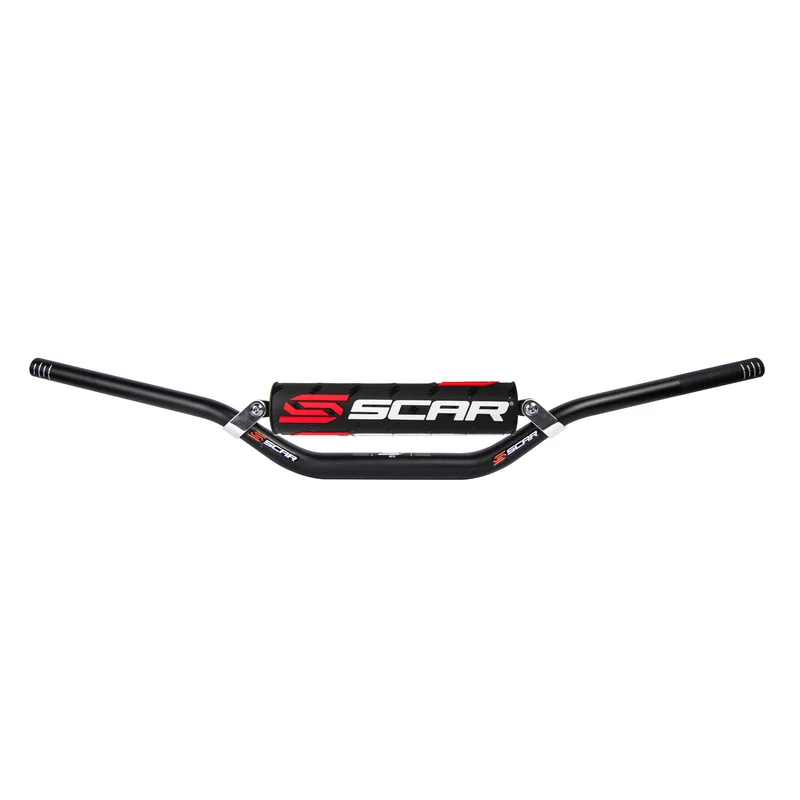 Manillar SCAR S² Low Ø22,2mm - Negro / Protector negro