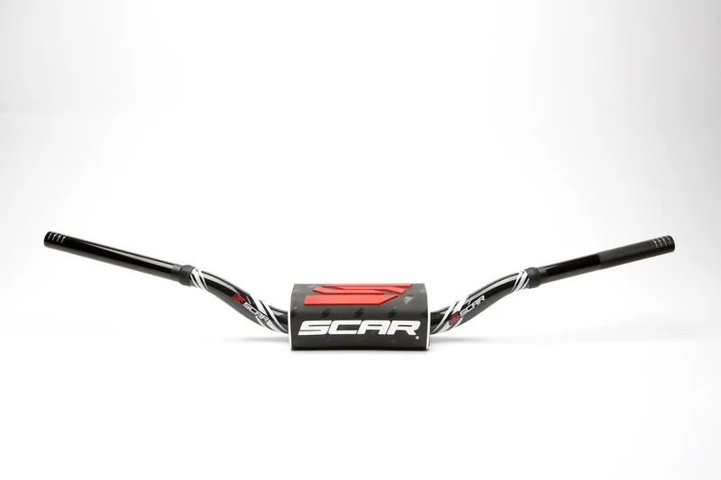 Manillar SCAR O² Color 85SX/TC85 Ø28,6mm - Negro / Protector negro