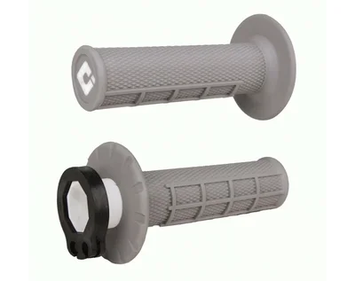 Puños ODI MX V2 Lock-On Haf-Waffle Soft Gris