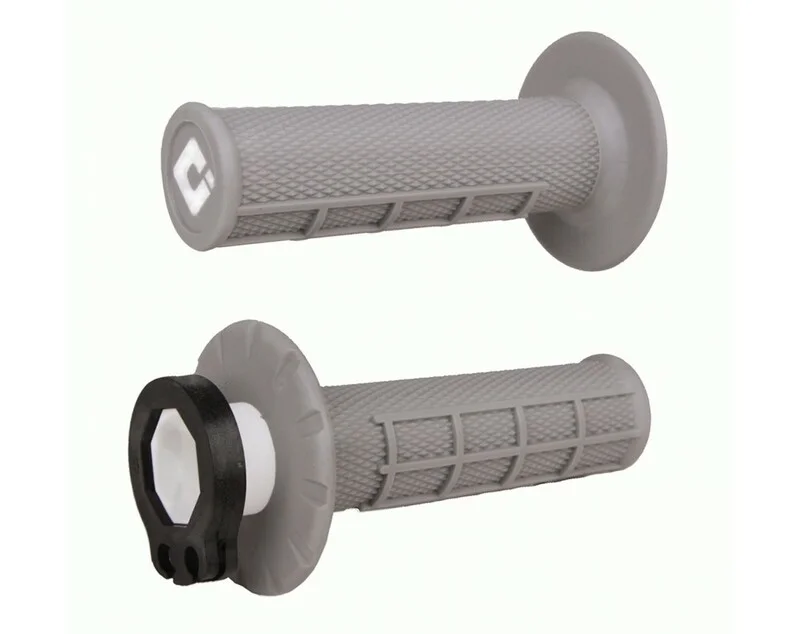Puños ODI MX V2 Lock-On Haf-Waffle Soft Gris