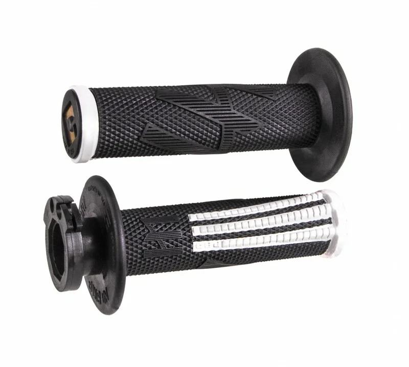 Puños ODI Emig Pro V2 Lock-On Negro/Blanco