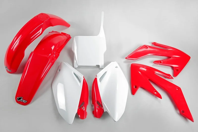 UFO Plastic Kit OEM Color Red/White Honda CRF250R