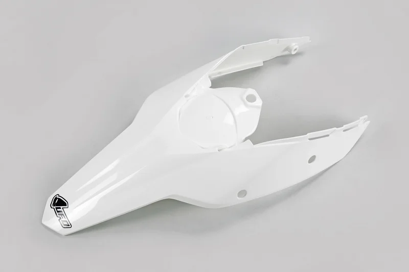 Guardabarros trasero con paneles laterales UFO KTM blanco KT04021-047