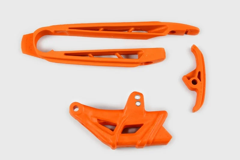Guiacadenas + patín UFO KTM Husqvarna naranja KT04005-127