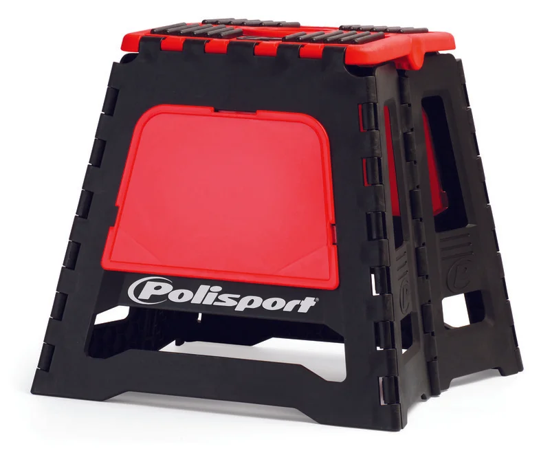 Caballete plegable de plástico Polisport rojo 8981500004