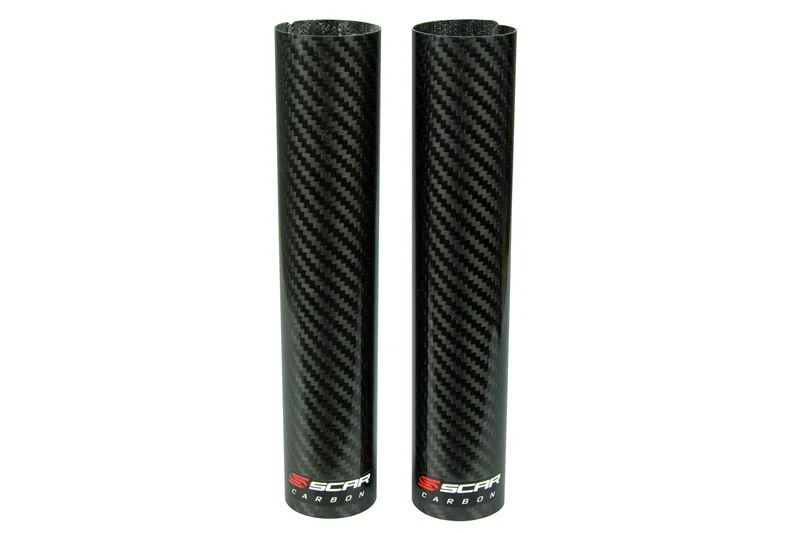 Protectores inferiores de horquilla SCAR 220x45mm - Carbono