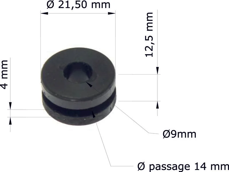 Silentblock TOURMAX - Honda XR650L 01-08/XR250L 91-96 61103-357-000 GRM-101/10 (set de 10)