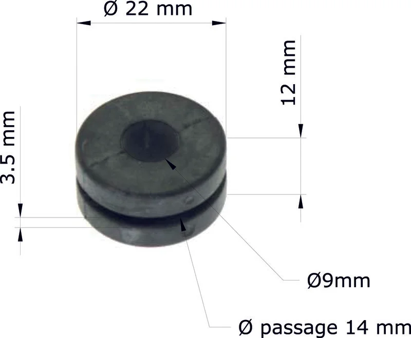 Silentblock TOURMAX - Honda XR400R 96-02/Faro 17245-107-010 GRM-120/10 (set de 10)