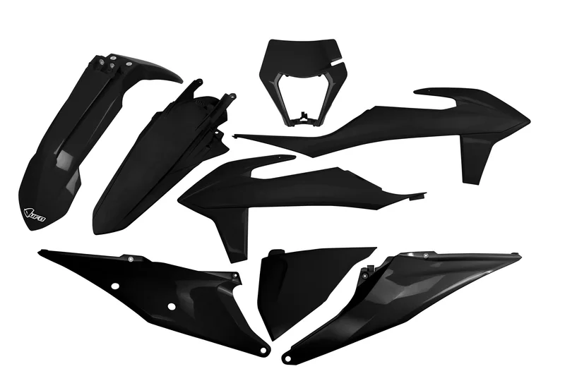 Kit plástica UFO negro KTM EXC/EXC-F