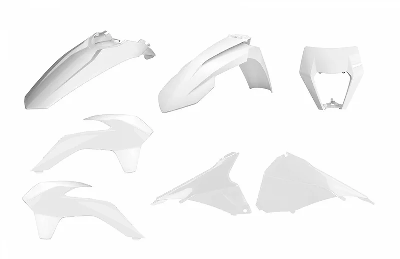 Kit plástica Enduro Polisport Restyling blanco KTM EXC/EXC-F