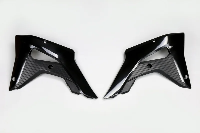 Plásticos laterales de radiador UFO negro Honda CR250RX