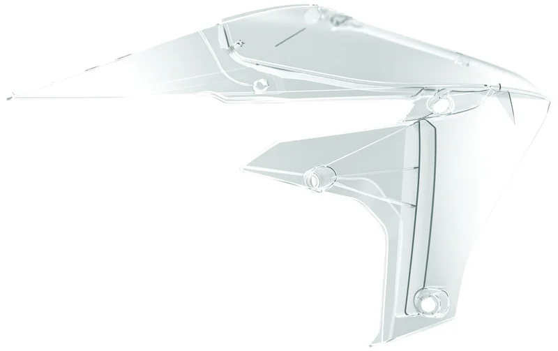 Aletines de radiador Polisport YZ250/450F Transparente