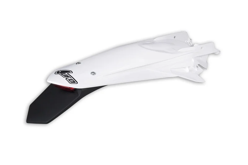 Guardabarros trasero UFO + portamatrículas con LED blanco KTM EXC/EXC-F