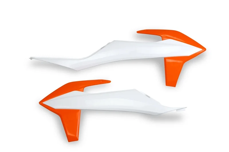 Paneles laterales radiador UFO naranja/blanco KTM EXC/SX/EXC-F/SX-F