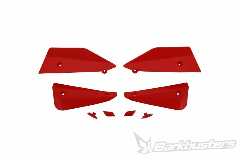 Kit de deflectores y conectores Barkbusters SABRE Color rojo