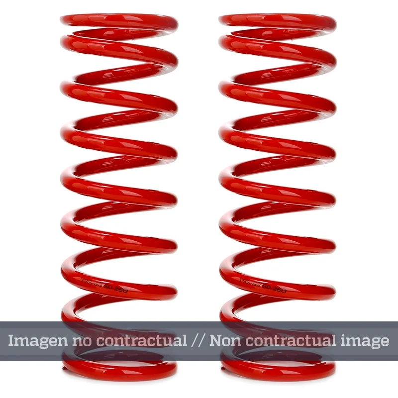 Muelle de amortiguador trasero YSS progresivo rojo 46-10-15-200