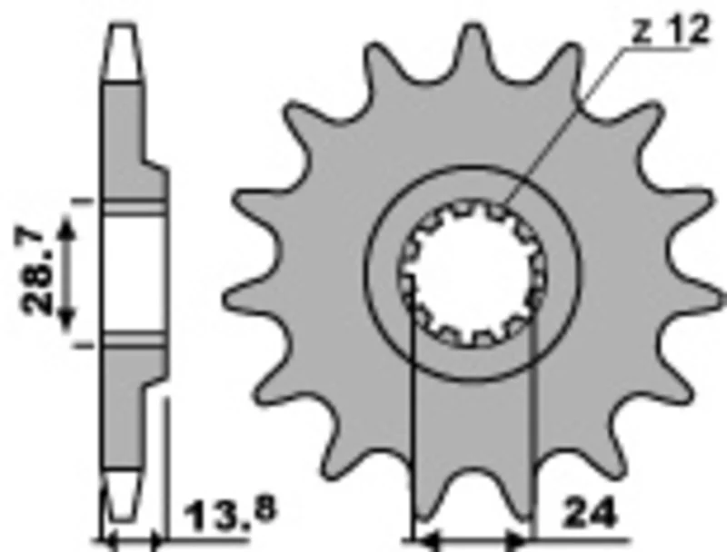 Piñón PBR acero estándar 2077 - 530