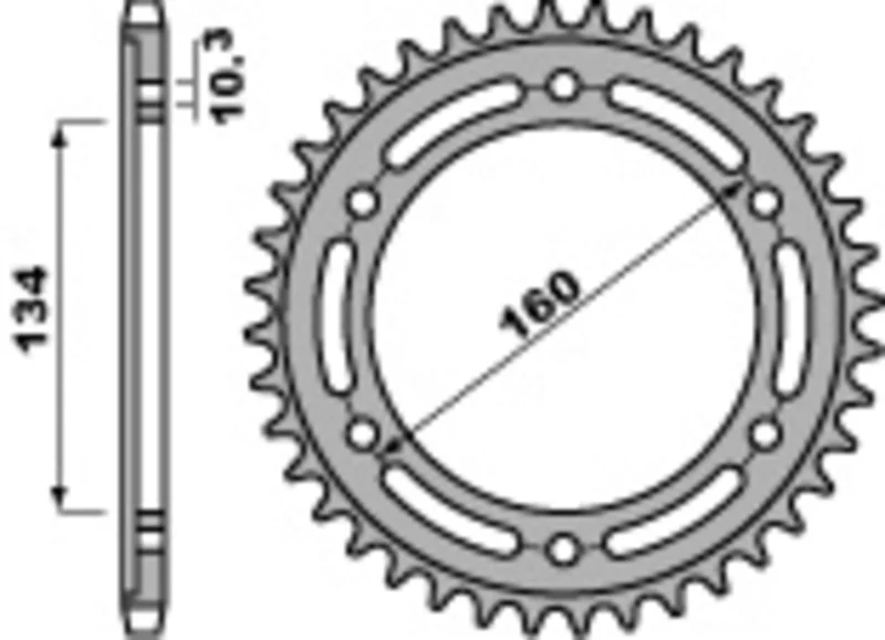 Corona PBR acero C45 estándar 4400 - 520