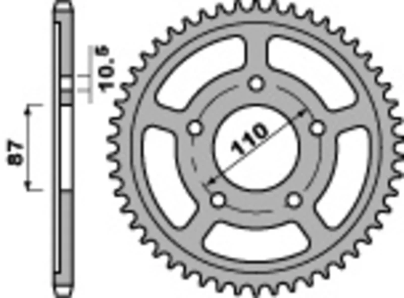 Corona PBR acero C45 estándar 795 - 520