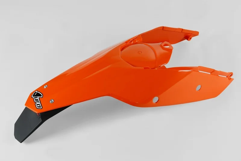 Guardabarros trasero con paneles laterales y piloto LED UFO KTM naranja KT03097-127
