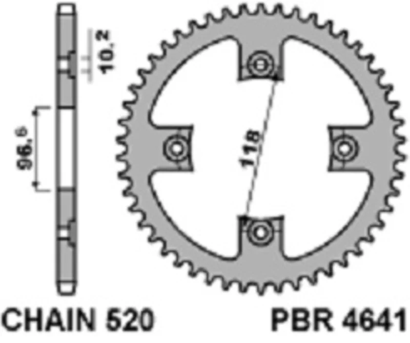 Corona PBR acero C45 estándar 4641 - 520